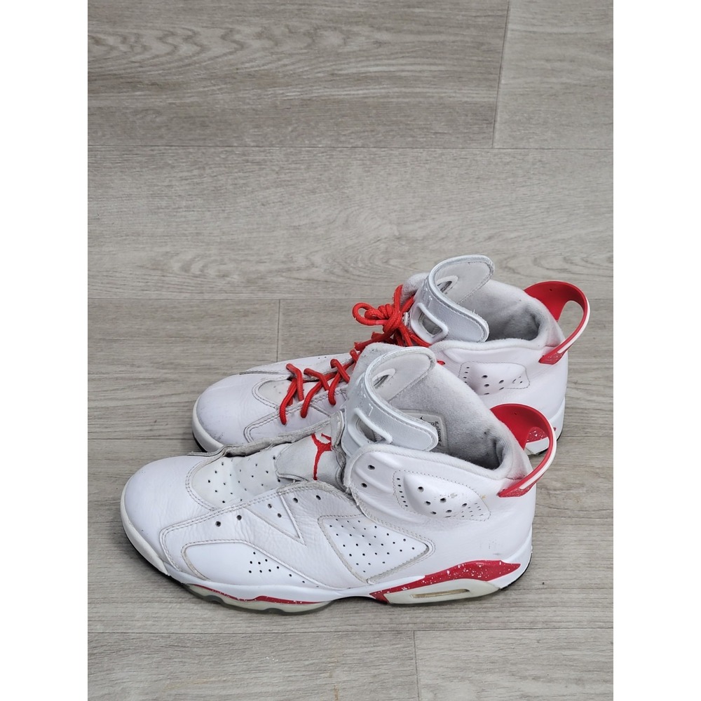 Nike Air Jordan 6 Retro Red Oreo Men's Size 9 White Red CT8529-162